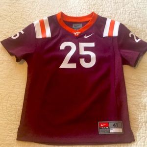 For the true Hokie Fans!  Virginia tech jersey in size 4t